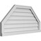 Ekena Millwork Octagonal Top Surface Mount PVC Gable Vent w/ 2"W x 2"P Brickmould Sill Frame, 40"W x 20"H GVPOT40X2003SN - alternate 3